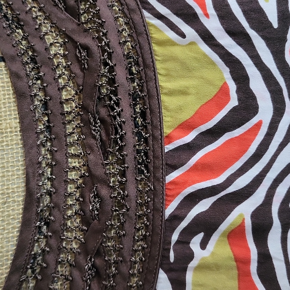 Etcetera Abstract Zebra Print Silk Tunic - image 4